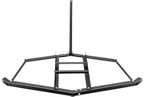 60 Inch Driveway Drag Grader Harrow with 2 Adjustable Bars, Landscape Leveling, Farm Garden Field Soil Preparation, Dirt Smoo