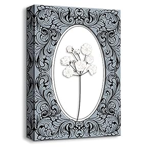 Canvas Wall Art Vintage Style Painting Artwork for Home Prints Framed - 12x18 inches