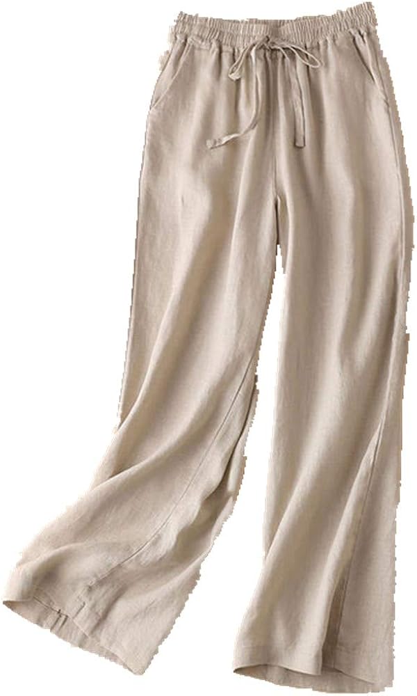 N\P Spring and Autumn Wide Leg Pants Women Thin Pants Trousers: Amazon.co.uk: Clothing