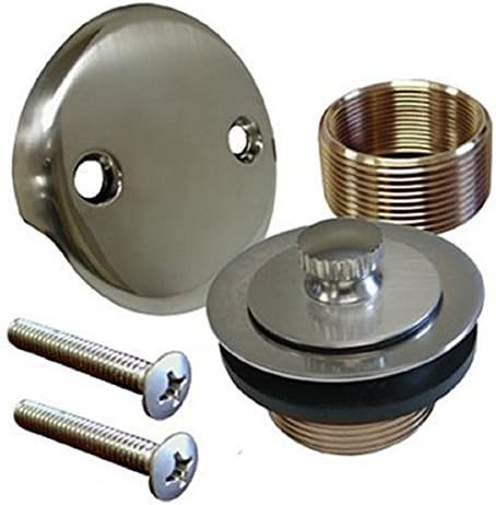 Brushed Nickel Bathtub Tub Trim Drain Assembly (Drain and Overflow)