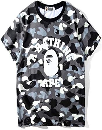 Black White CAMO TEE Teenage Adult Unisex Fashion T-Shirts