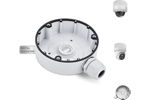 KU-DS-1280ZJ-DM8 Metal Security Camera Junction Box, IP66 Waterproof Mount Base for HIK Dome IP Cameras, Cable Concealment Bo