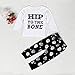 FEITONG 1Set Infant Toddler Baby Boy's Letter Print T-shirt Tops+ Pants (18 Months)