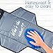 Portable Changing Pad Travel Kit - Baby Lightweight Waterproof Infant Compact Clutch Station with Detachable Foldable Mat with Built-in Cushion Storage Pockets Wrist Strap Easy to Clean with Wipes