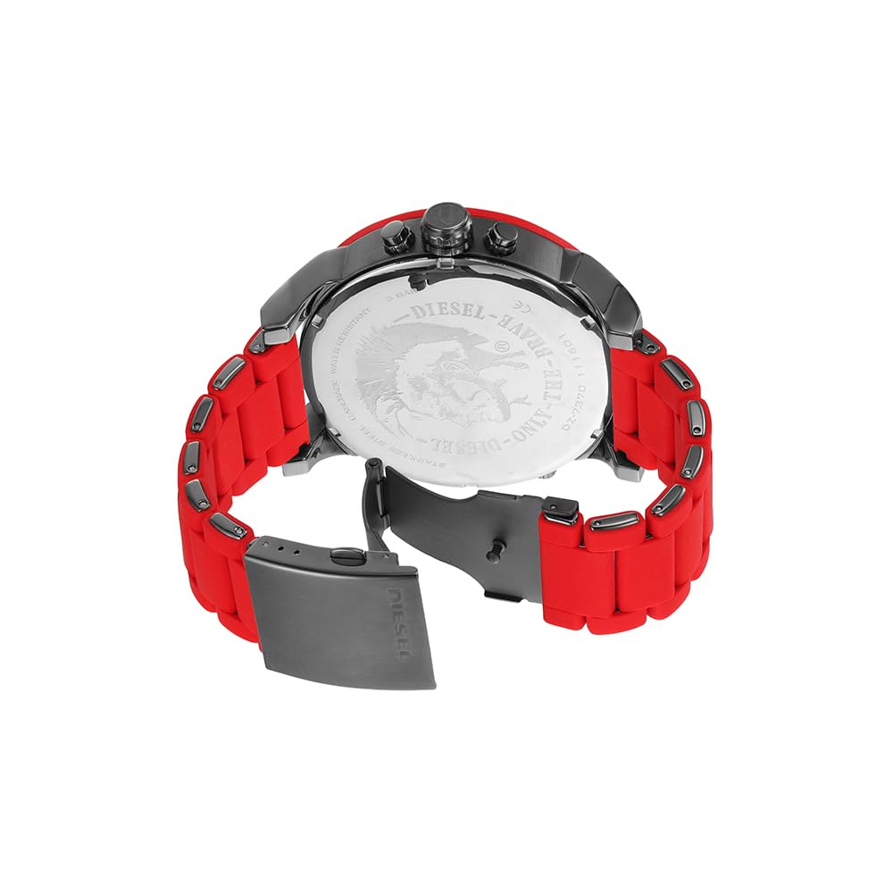Diesel Mr. Daddy 2.0 Men's Watch with Oversized Chronograph Watch Dial and Stainless Steel, Silicone or Leather Band