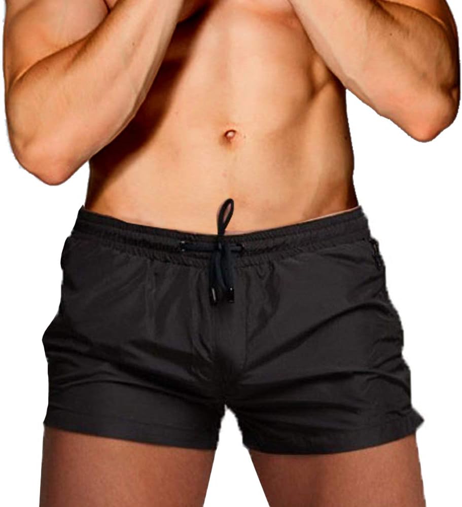 Mens Quick Dry Beach Swim Trunks Surfing Water Board Shorts Swimsuit with Lining Swimwear