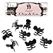 L. Erickson Clip & Go Mini Metal Claw Hair Clips, Black, Set of 8 - Strong Hold For Easy Styling Solutions