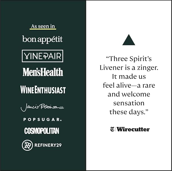 THREE SPIRIT NON-ALCOHOLIC ALTERNATIVE SPIRIT- THE LIVENER, 50CL | ENERGIZING WITH NATURAL CAFFEINE, ADAPTOGENS & WATERMELON & GINGER | MULTI-AWARD WINNING ACTIVE BOTANICAL, GLUTEN FREE & VEGAN DRINKS