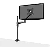 Kanto DM1000 Desktop Arm Monitor Mount for 13" to 27" Monitors | Clamp & Grommet Compatible | Fully Adjustable with Cable Management | Black