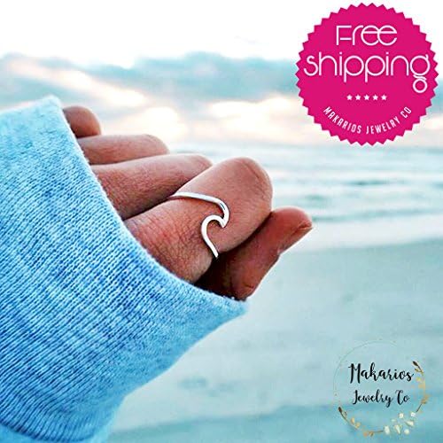 wave ring, wave ring sterling silver, wave, wave ring gold, ocean ring, mountain ring, beach ring