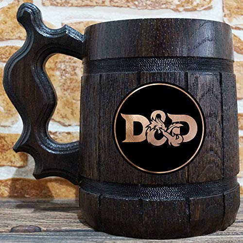 Dungeons and Dragons Beer Mug, Dungeons & Dragons Beer Stein, Gamer Gift, DnD Tankard, Gift for Men, Gift for Him