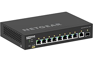 Netgear AV Line GSM4210PD 10-Port PoE+ Managed L3 Network Switch [M4250-9G1F-POE+] w/ Power Adapter (Renewed)