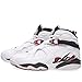 Jordan Men's Air 8 Retro, WHITE/GYM RED-BLACK-WOLF GREY