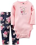 Carter's Baby Girls' 2 Piece Slogan Bodysuit Set (Baby)