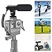 Smartphone Microphone, Camera Microphone Fit for Canon, Sony, Nikon, DSLR Camera/DV, Video Microphone with Real-time Monitoring System, Furry Wind Screen for Phone and Camera (Not for Canon T5i,T6)