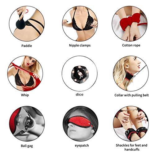 10 Pcs/Set Special ????oys for Couples, Fun ???????? ????oys, Adult Cosplay - Handcuffs and Whip Games, Massage Tools & Equipment, 5-8days Delivery from US