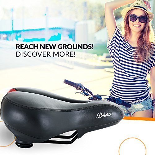 Bikeroo Most Comfortable Bike Seat for Women Padded Bicycle Saddle