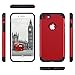 ULAK iPhone 7 Case Red, Slim Fit TPU Plastic & Hard PC Protection Hybrid Dual Layer Anti-Scratch Shock Absorbing Cover for Apple iPhone 7 4.7 inch, Red/Black