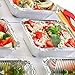 Tiger Chef Aluminum Pans with Lids - Foil Pans - Disposable to Go Containers for Take Out, Storing and Freezing - Oblong 1 LB 5.56