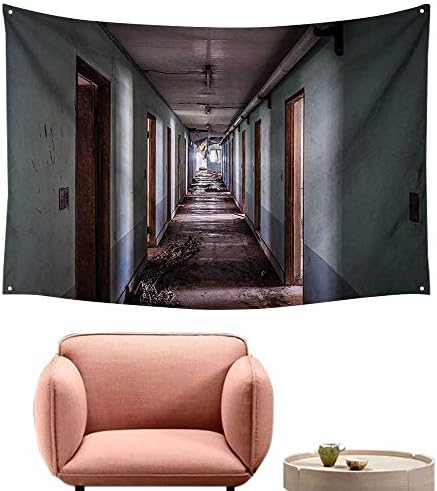 alsohome Bedroom Tapestry Wall Hanging Square Tapestry for Living Room Interior Hallway Korean Psychiatric Hospital Asylum Nostalgic 80"X60"