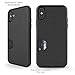 iPhone X Case, Molan Cano [Crazy Bumper] Dual Layer PU Case Wallet Cover with 1 Card Slot for Apple iPhone X - Metallic Black