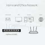 TP-Link LS108G 8 Port Gigabit Switch Metal Case Silent Power Saving view 2