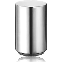 Premium Automatic Beer Bottle Opener (Stainless Steel), No Damage to Caps, Portable Push Down and Pop Off Magnetic Cap Catche
