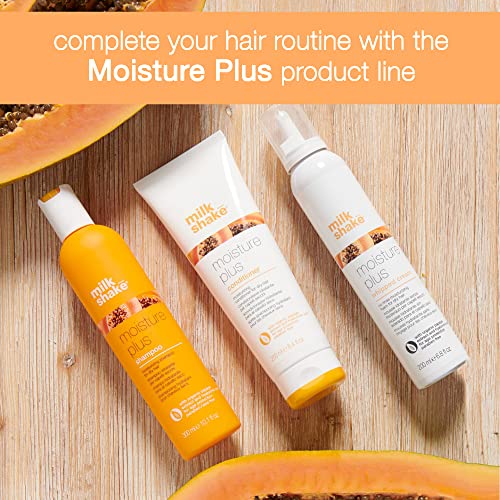 milk_shake moisture & more conditioner creamy formula to hydrate and soften dry hair for smoother, shinier, easy-to-manage hair