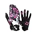 GLX Youth & Kids Motocross/ATV/Dirt Bike 3-pc Gear Combo Set - Helmet, Gloves & Goggles - DOT Certified (Large, Graffiti Pink & White)