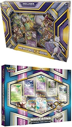 Pokemon TCG: Mewtwo EX Box + Magearna Mythical – Booster Card Set NEW