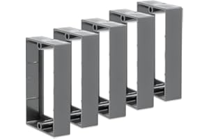 Mint Bucket Brands 3/4" Single Gang Receptacle Outlet Box Extender - UL Listed - Electrical Outlet Extender for Electrical Box and Electrical Outlet Switches (Black or Gray) (Pack of 5)