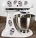 Sugar Skull Dia De Los Muertos Vinyl Decals for Kitchen Mixers