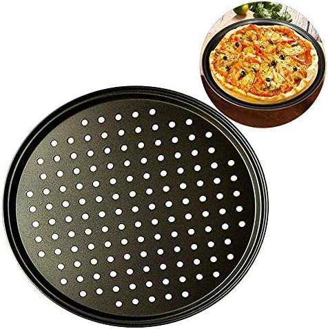1 piece 2Pcs Baking Utensil 12-Inch User-Friendly Pizza Baking Pan Non-Stick Cooking Dishes