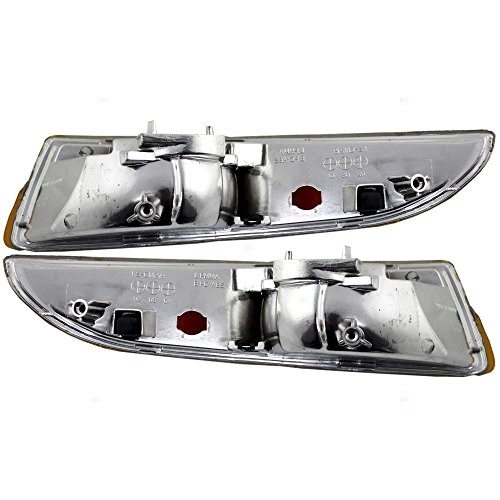 Driver and Passenger Park Signal Side Marker Lights Lamps Replacement for Chevrolet 5978551 5978552