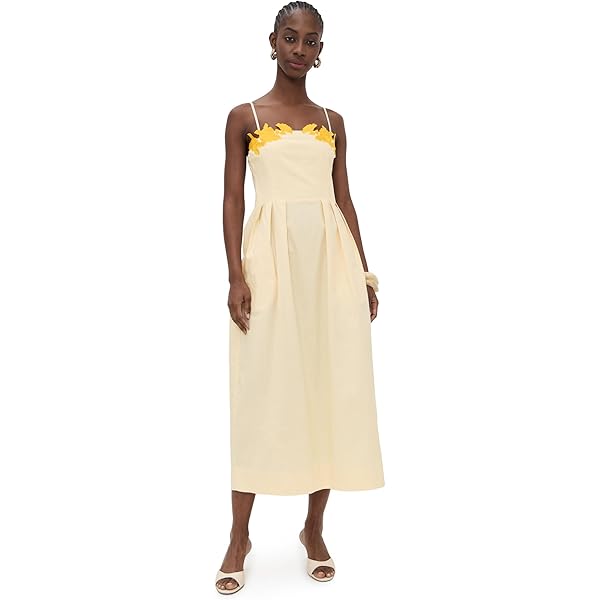 fanm mon gloriosa floral embroidered dress Gloriosa Floral Embroidered Midi Dress L main image 0