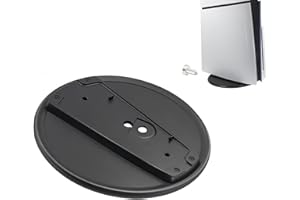 Vertical Stand for PS5 Slim/PS5 Pro/ps5 Disc and Digital Consoles, Upright Base Holder with Anti-Slip Pad (Black)