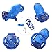 ACSUSS Men's Medical Grade Resin Birdcage Enhancer C-Strap Briefs Gay Underwear Blue One Size