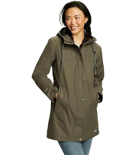 Amazon.com: Eddie Bauer Women's Port Townsend Trench Coat, Dark