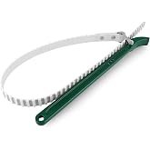 Sanbege 15" Belt Strap Wrench with Adjustable 36" Steel Wire Rubber Strap, Multipurpose Oil Filter Removal Tool