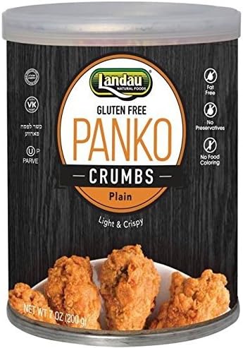 Landau Panko Crumbs Plain Gluten Free KFP 7 Oz. Pack Of 3.