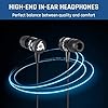 KLIM-Fusion-In-Ear-Headphones-with-Mic-Excellent-Audio-Quality-Long-lasting-Ear-Buds-5-years-Warranty-Wired-Headphones-with-Memory-Foam-Tips-35-mm-Jack-New-2021-Version-Black KLIM Fusion Earbuds with Microphone - NEW 2023 - Long-Lasting Wired Ear Buds - Innovative: in-Ear with Memory Foam…