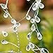 SL crafts 60 Inch Faceted Bead Crystal Water Drop Beaded Branch Clear Acrylic Bead On Wire Garland