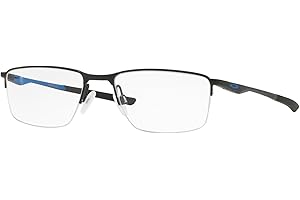 Oakley mens Ox3218 Socket 5.5 Rectangular Prescription Eyeglass Frames