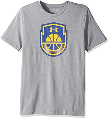Under Armour Boys Basketball Icon T-Shirt, Steel Light Heather ...