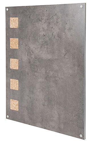 Wall Mounted Bulletin Chalkboard with Stain and Scratch Resistant Surface. Chalk Pen and Pushpins included.