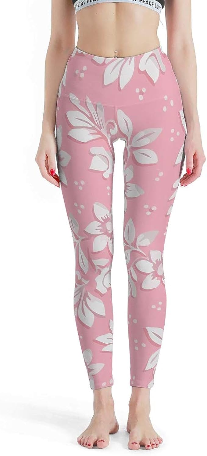 pink exercise leggings