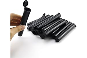 Aisetmoon 116 mm Plastic Tube Container, 40pcs Sealing Container Plastic Squeeze Bottles with Caps, Waterproof Smell-Proof Tu