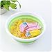 PER-HOME Multi-purpose Collapsible Dish Tub Bowl BPA-Free Round Lightweight Collapsible Wash Basin(Green)