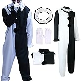 Movie Cosplay Jumpsuit White Uniform Outfit Full Set Halloween for Adult