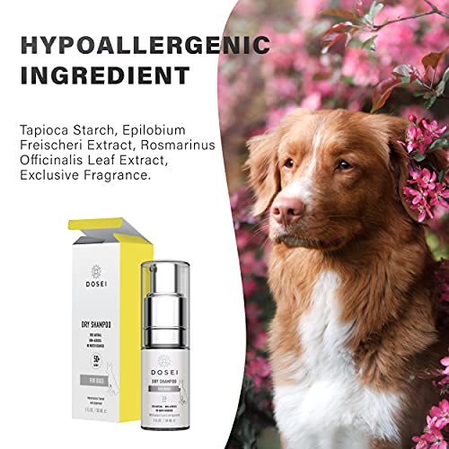 DOSEI Waterless Dog Shampoo No Rinse Natural Moisturizing Itchy Dog